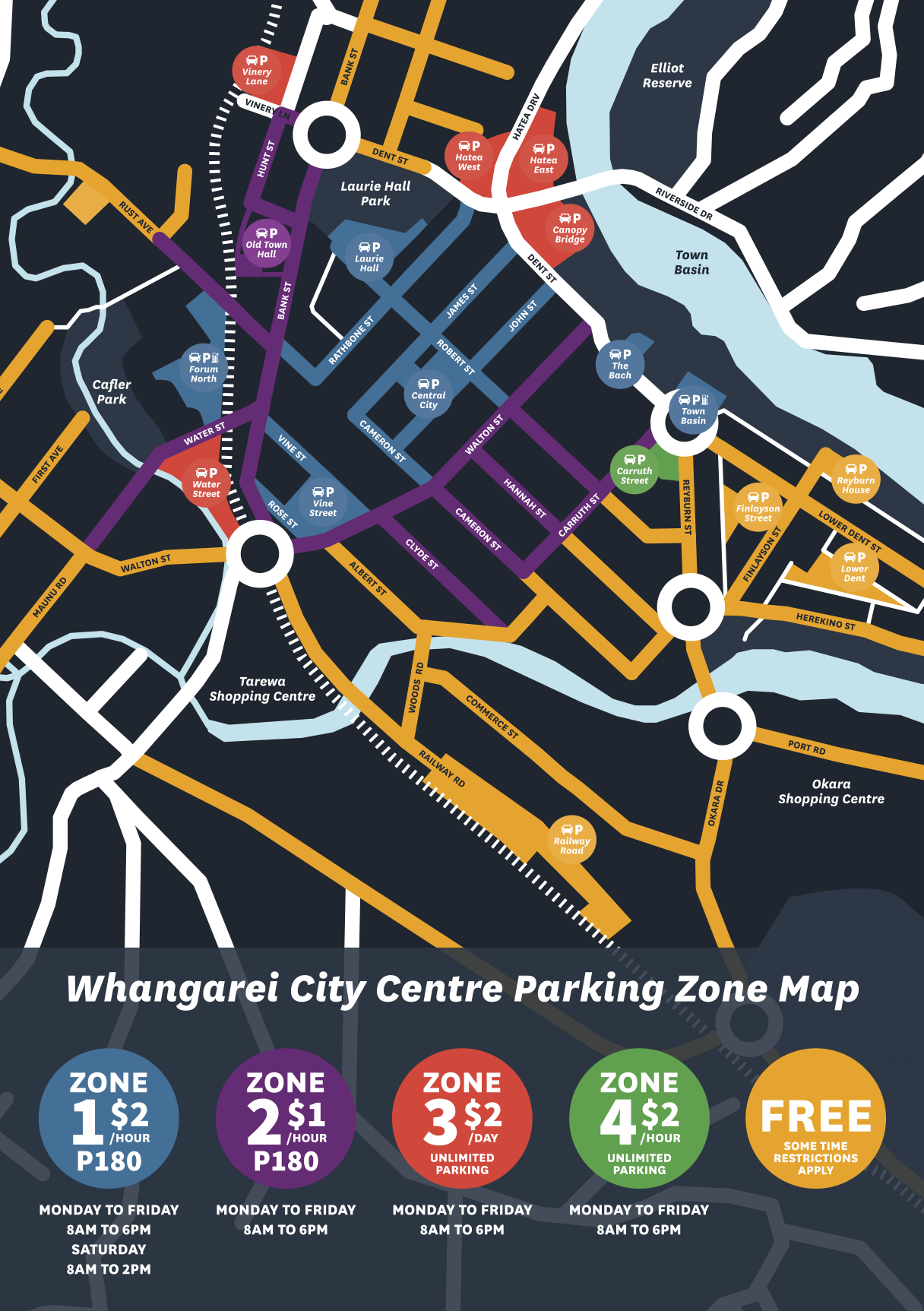 Whangarei Parking Map